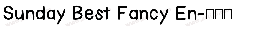 Sunday Best Fancy En字体转换